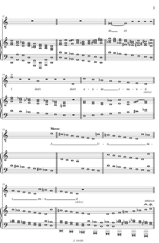 Just a song for male voice and piano